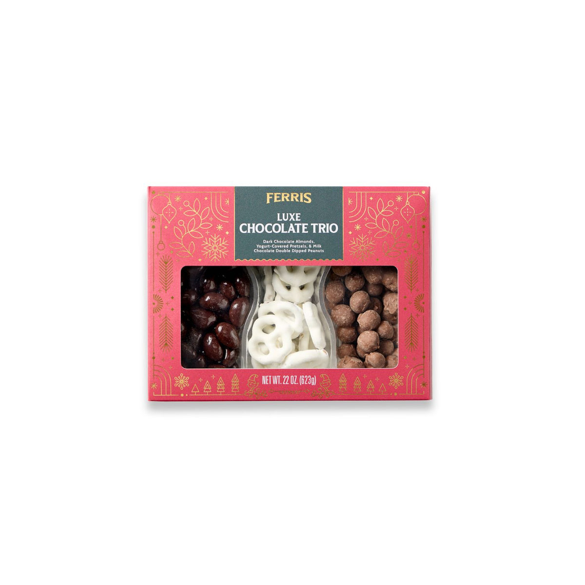 Ferris Nut Luxe Chocolate Trio Window Box 22.5 oz
