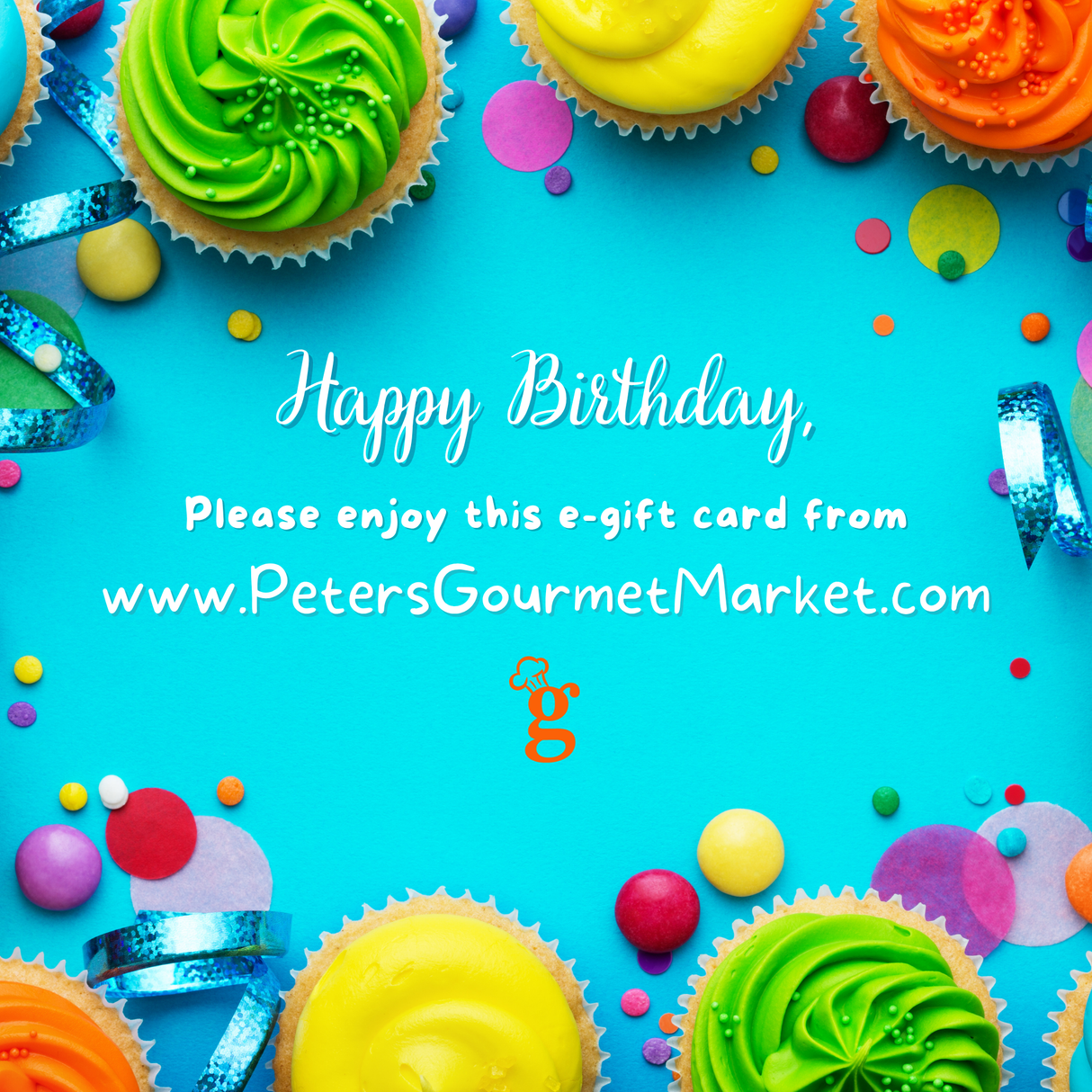 Happy Birthday Cupcakes E-Gift Card