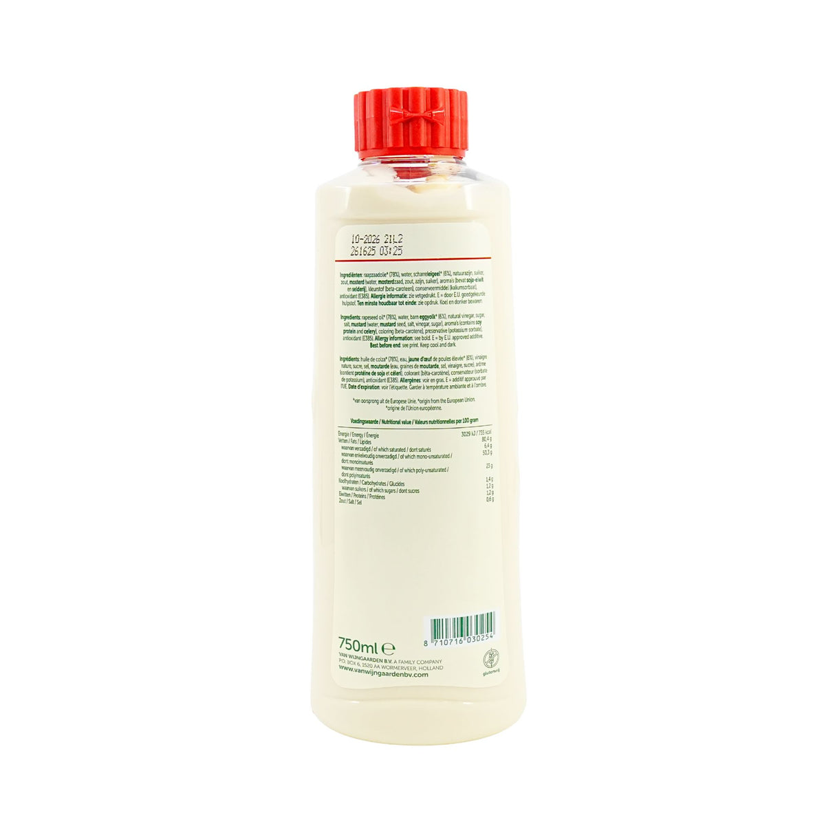 Zaanse Mayonaise 750 ML Bottle