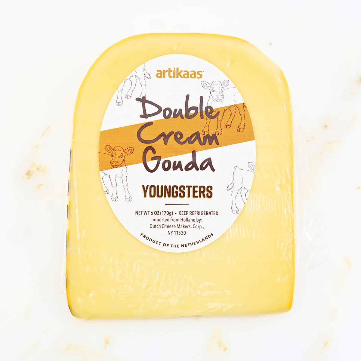 Artikaas Double Cream Gouda (Roomkaas) Cheese 6 oz wedge