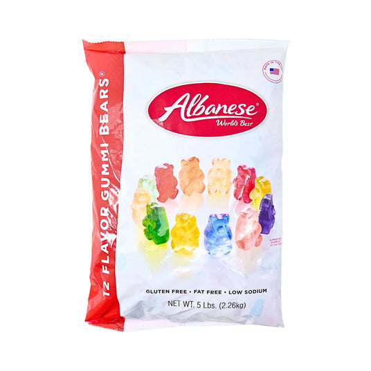 Albanese Bulk Gummi Bears 12 Flavor 5 lb bag