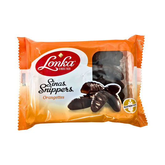 Lonka Orange Filled Chocolate Snippers 8.6oz