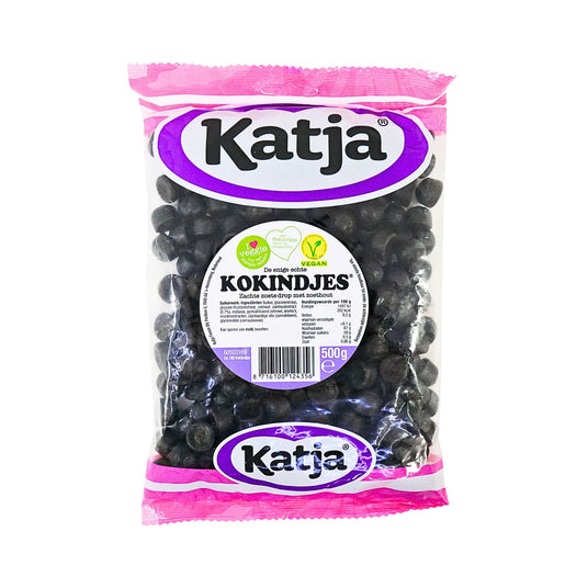Katja Kokindjes Soft Licorice Drops 500 Gram Bag 17.6 Ounce