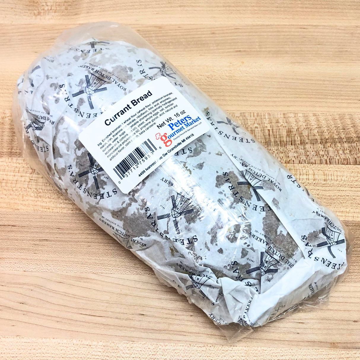 Steenstra's Plain Currant Bread 18 Oz