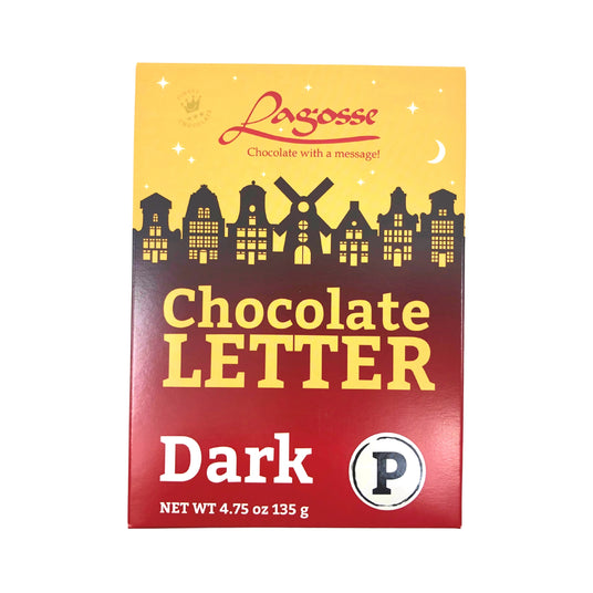 Lagosse Large Dark P Chocolate Letter 4.7oz