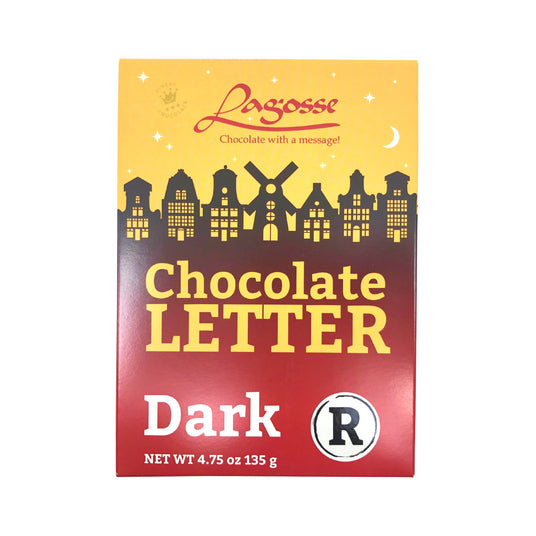 Lagosse Large Dark R Chocolate Letter 4.7oz