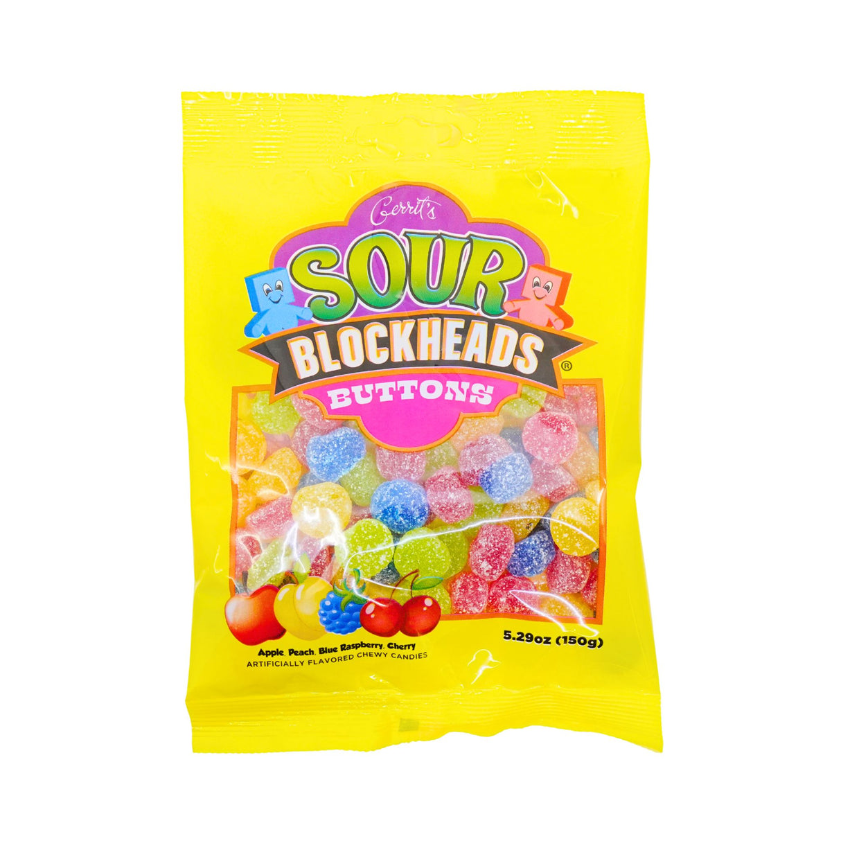 Gerrit's Sour Blockhead Buttons 5.29 oz bag