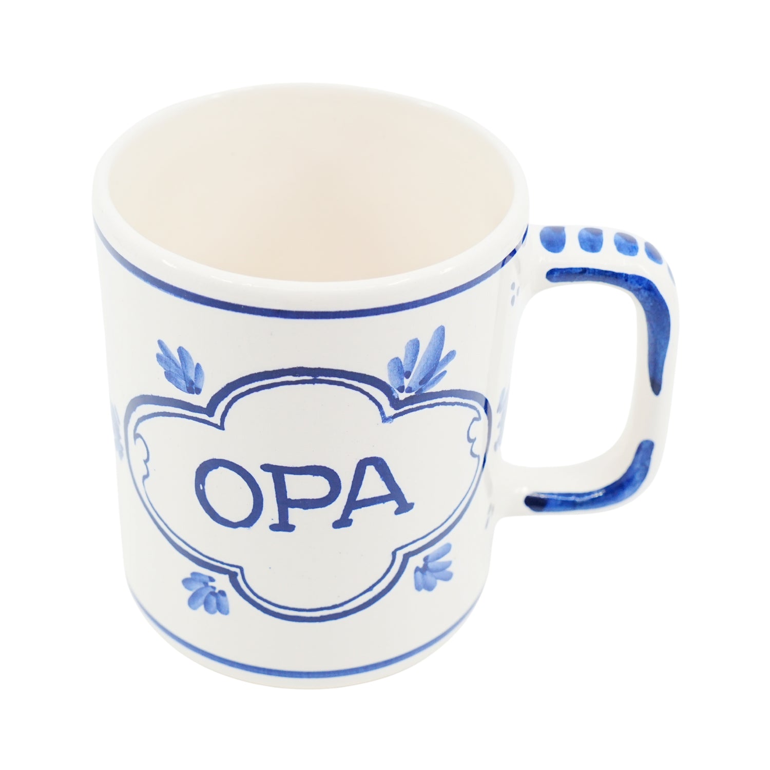 DeWit Hand Painted  Coffee Mug  Opa 4 inch