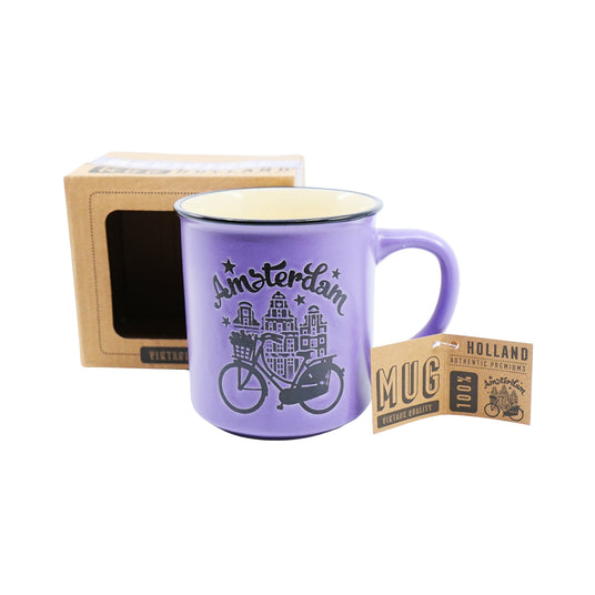 Purple Amsterdam Mug In A Gift Box