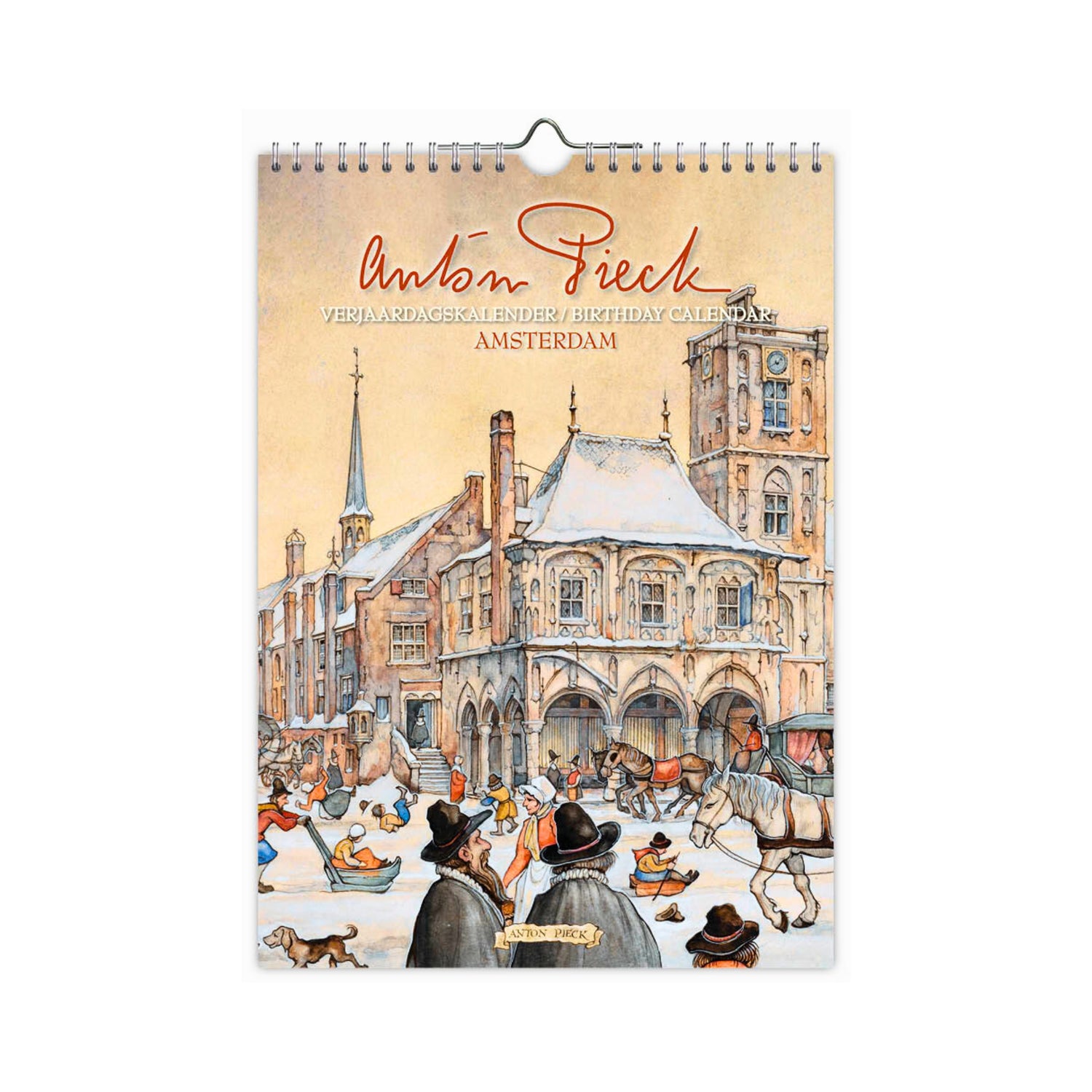 Anton Pieck Amsterdam Birthday Calendar 8.2x11.5