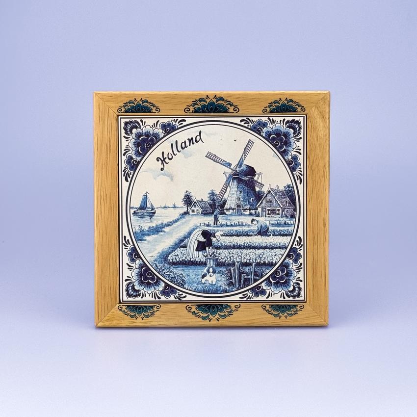 Delftblue Holland Hotplate 7.5x7.5 inches