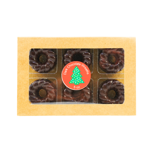 Martinez Dark Chocolate Wreaths 5 oz box