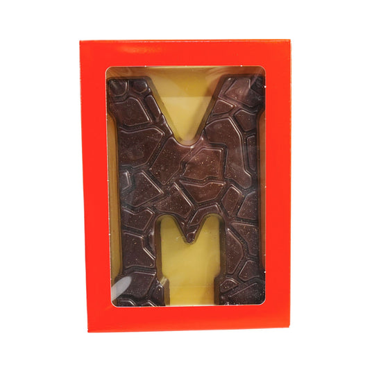 Lagosse 7 oz Extra Large Letter M Dark Chocolate