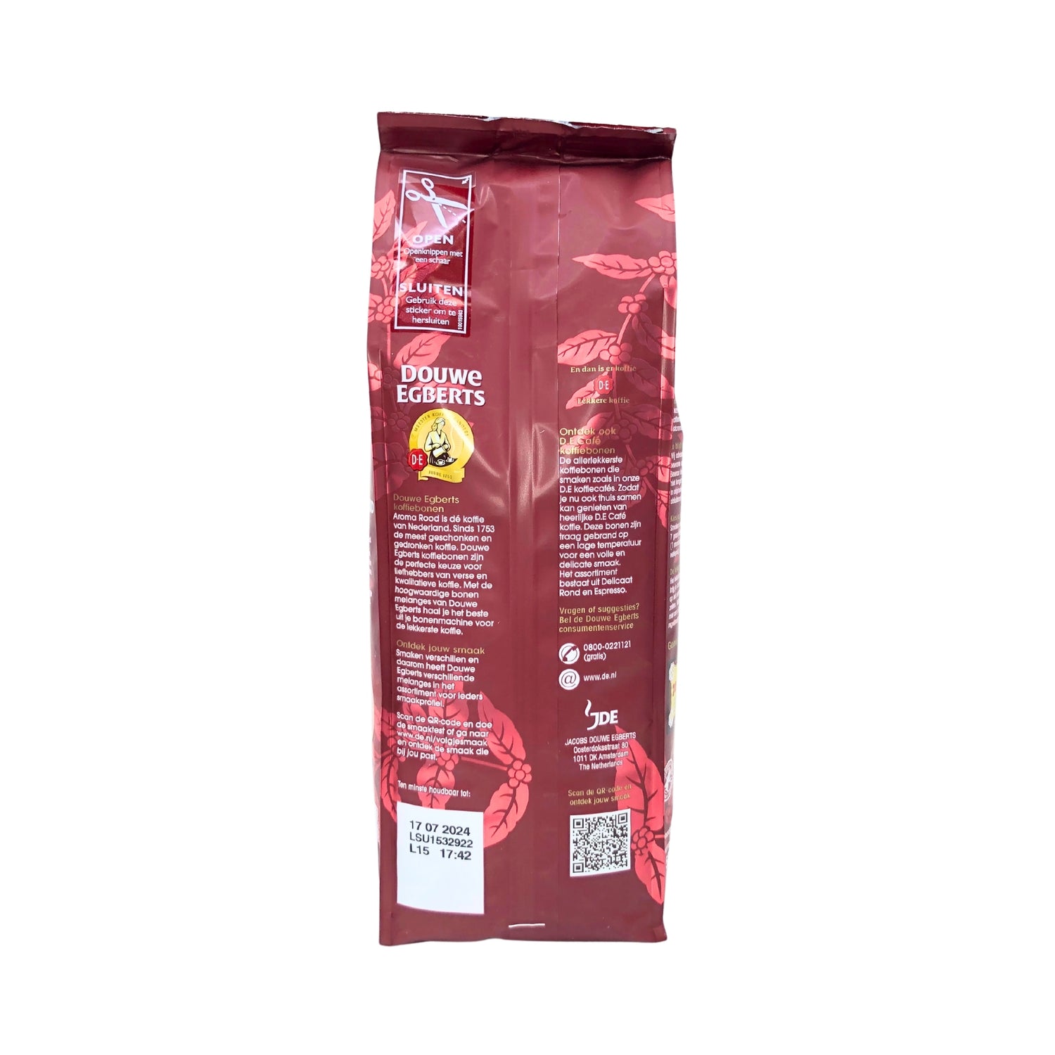 Douwe Egberts Aroma Rood Whole Bean Coffee 17.6 Oz.