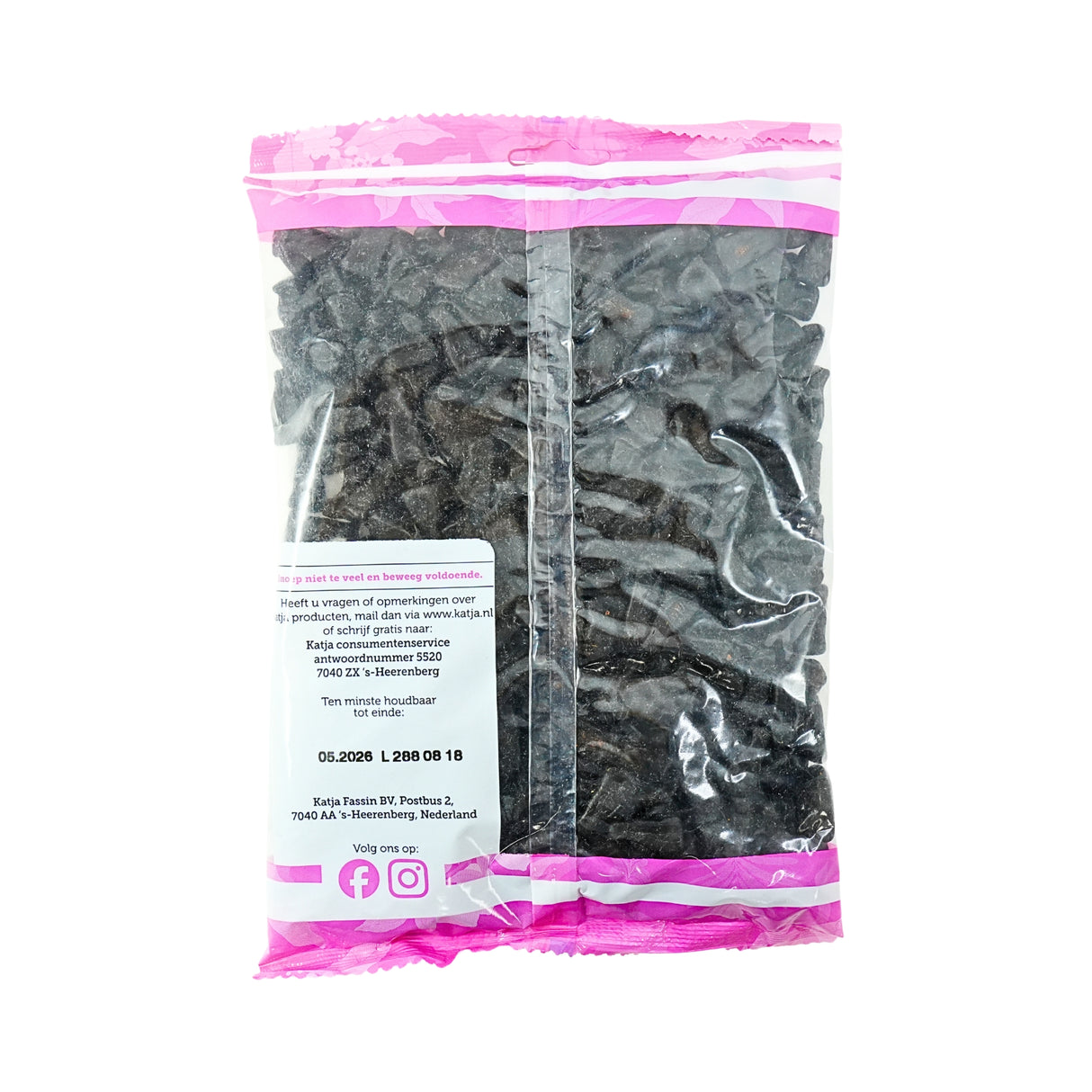 Katja Katjes Hard and Sweet Licorice Cats 17.5oz Bag