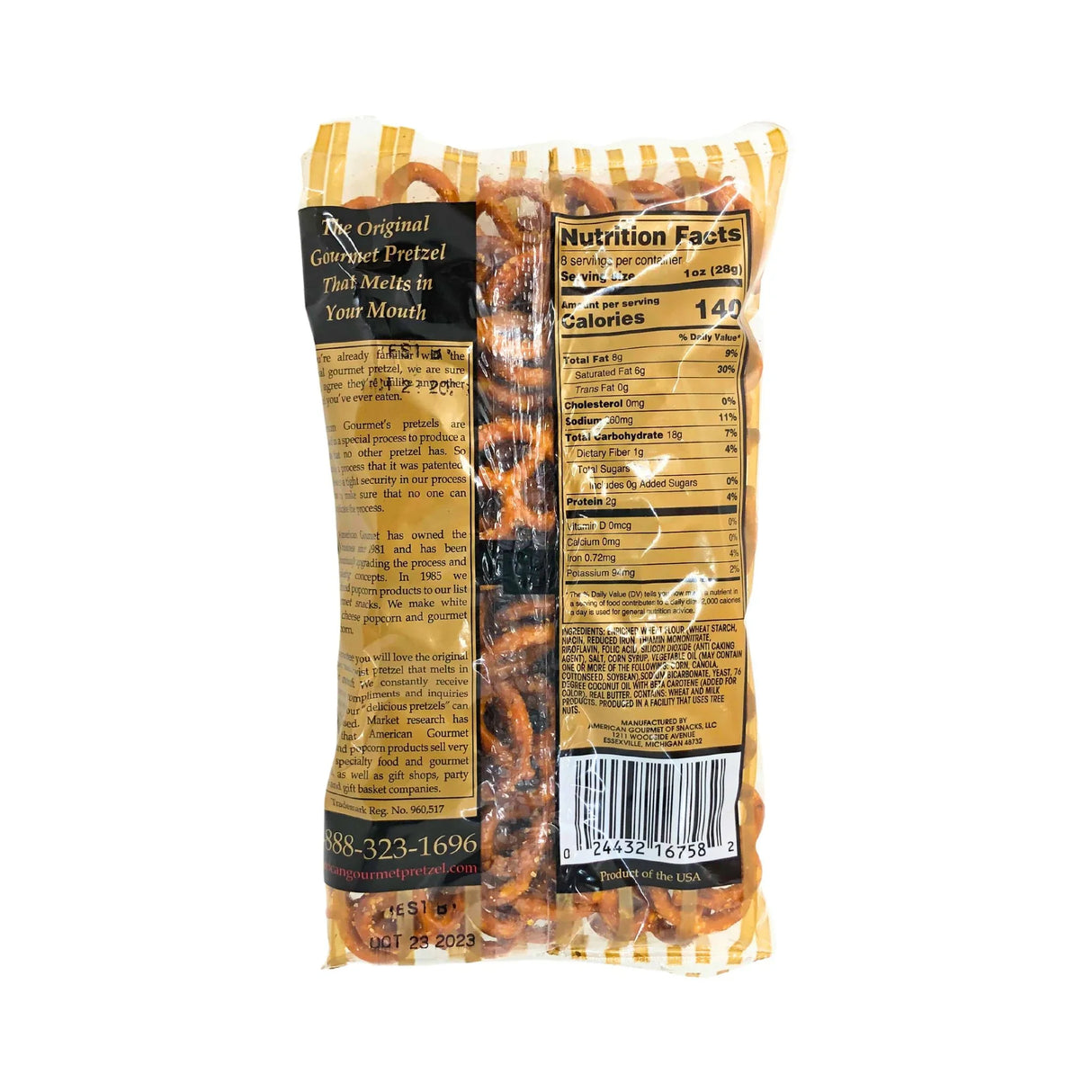 American Gourmet Original Butter Mini Twist Pretzel 8 oz