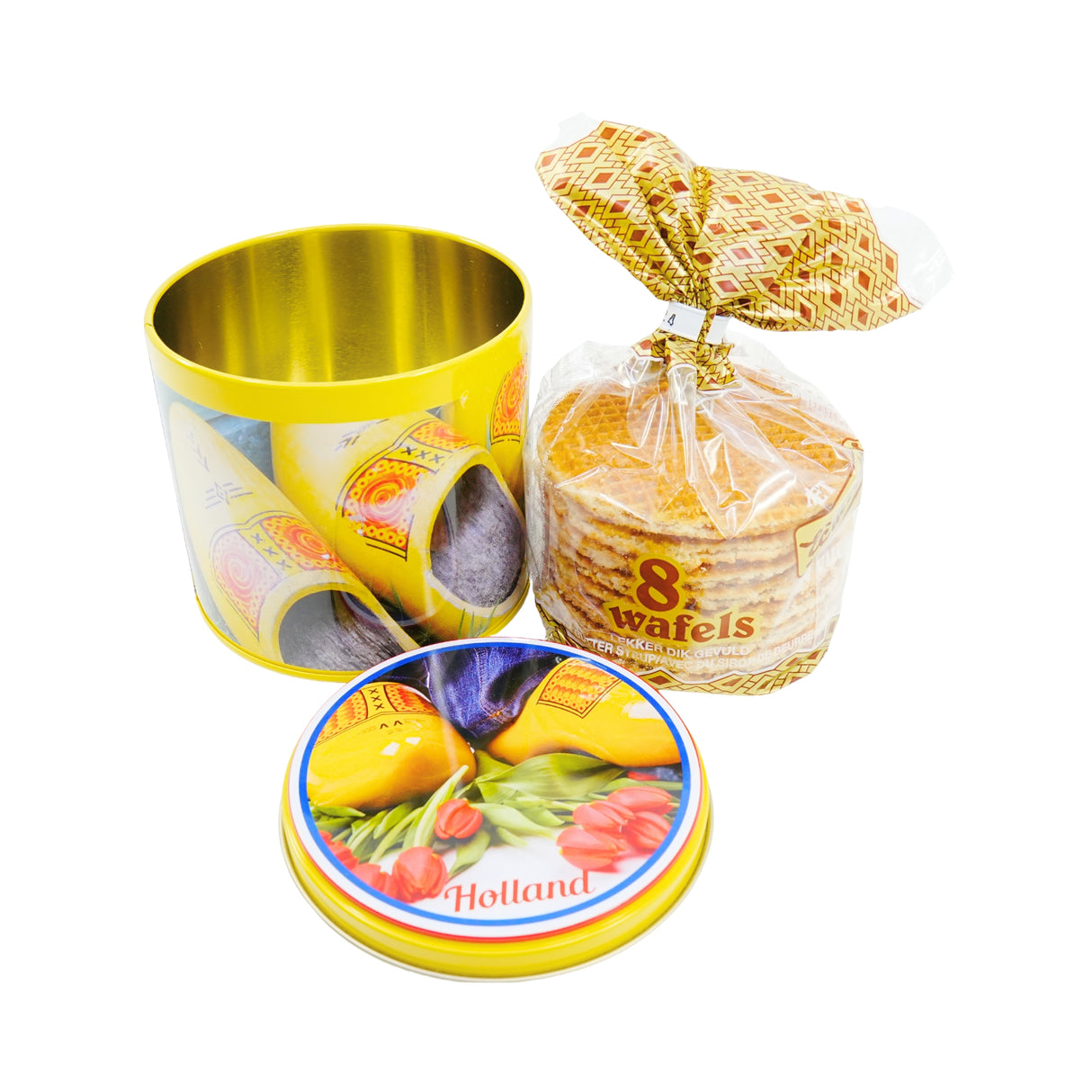 Stroopwafel Tin Woodenshoe Design 8.8 oz