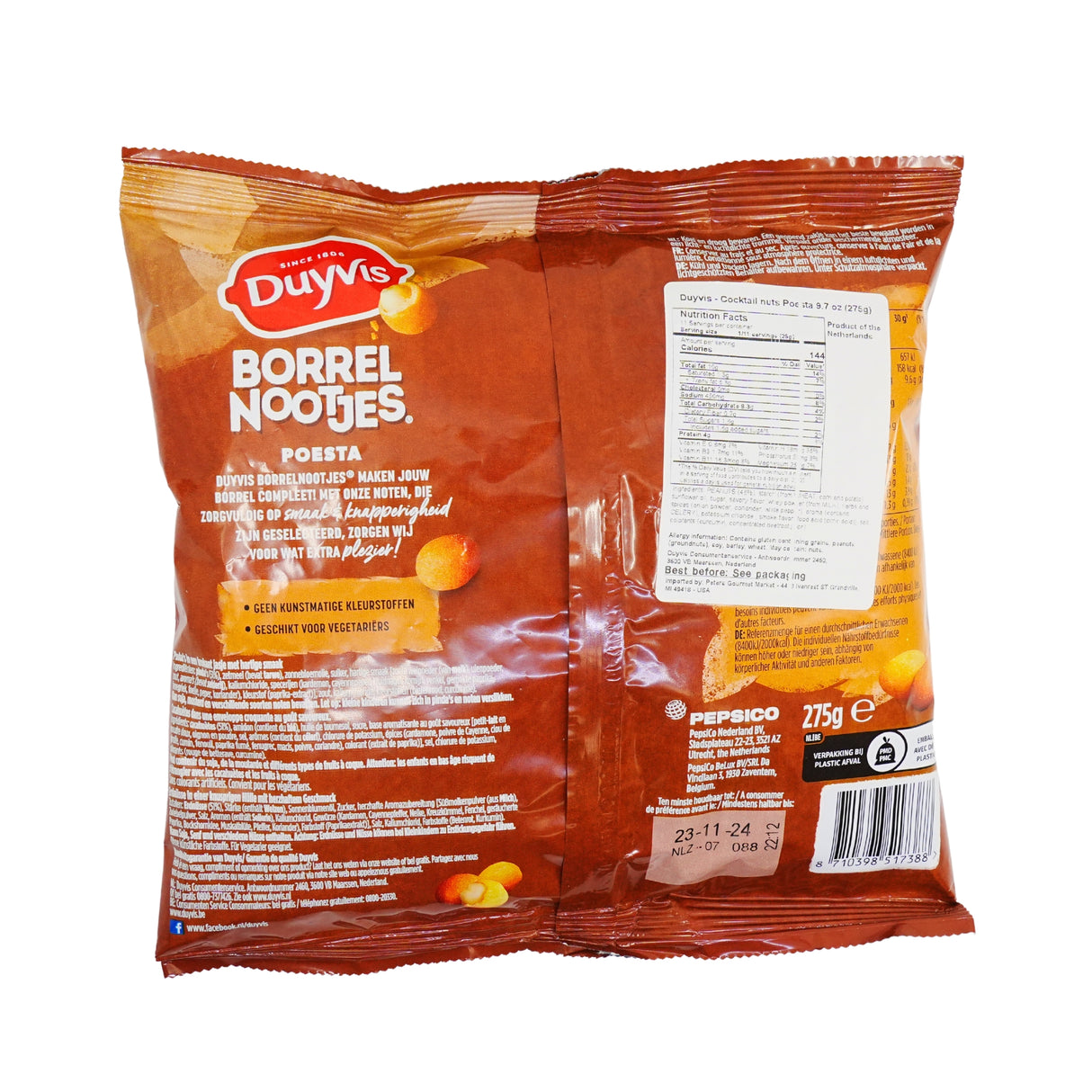 Duyvis Borrelnootjes Poesta 9.7 oz