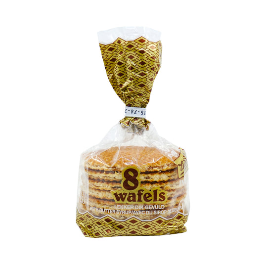 Verweij Syrupwafers 12% Real Butter 8 Count 8.4 Oz