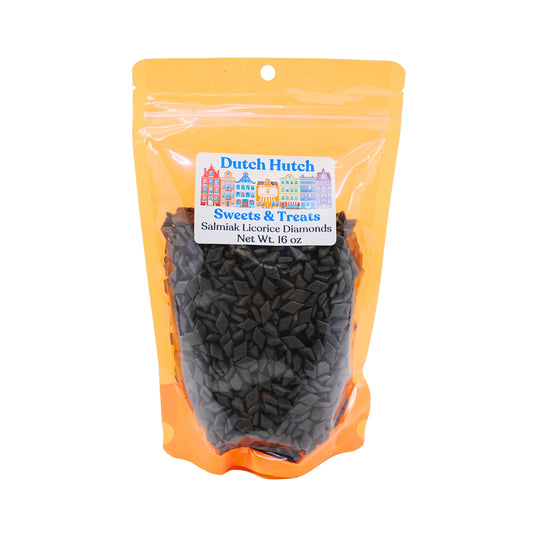 Dutch Hutch Flat Salmiak Diamonds (pastilles) 1 lb By Meenk