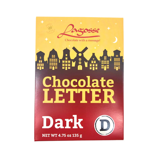 Lagosse Large Dark D Chocolate Letter 4.7oz