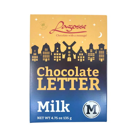 Lagosse Large Milk M Chocolate Letter 4.7oz