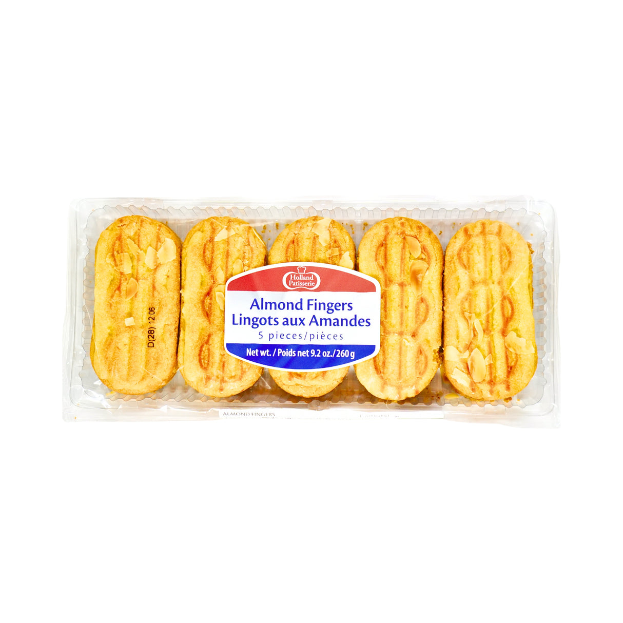 Holland Patisserie Almond Fingers 5 ct 9.1 oz