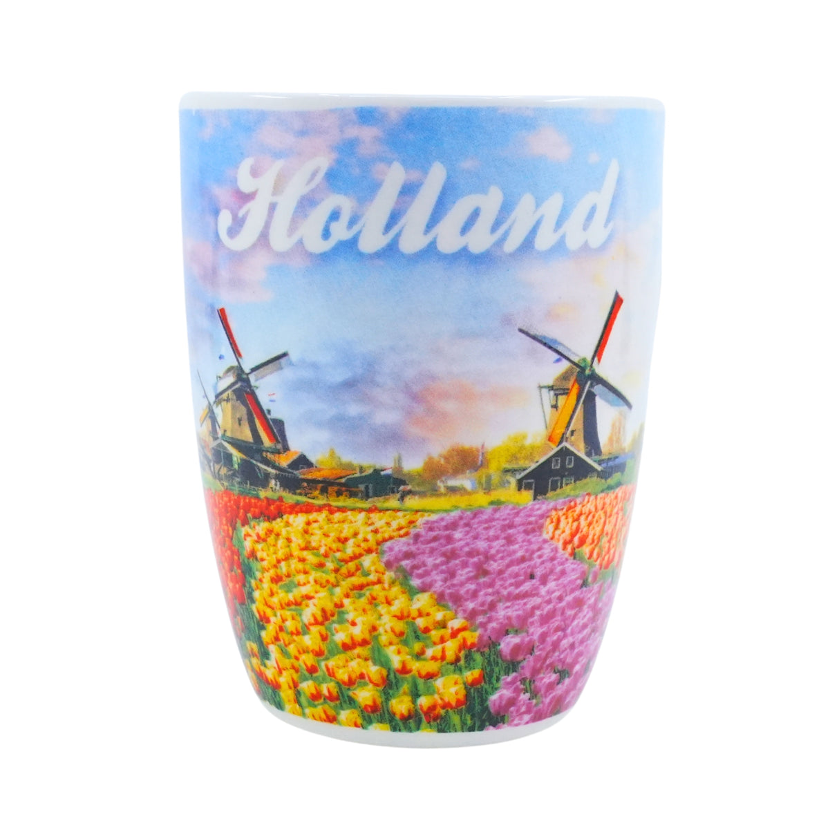 Nelis Holland Field of Tulips and Windmills Mug