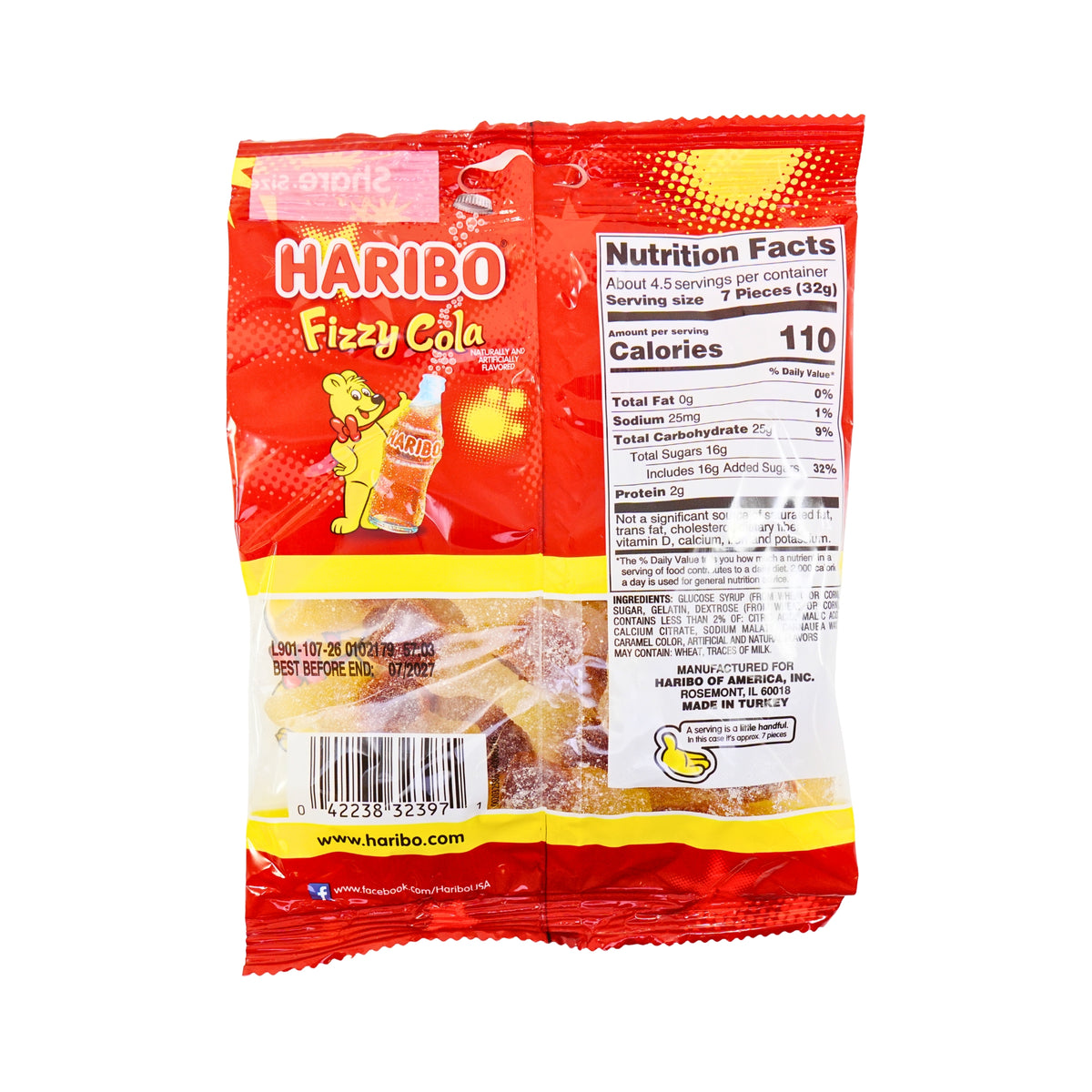Haribo Fizzy Cola 5oz Bag