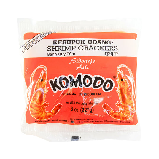Komodo Krupuk Udang Medium Raw Shrimp Cracker 8oz