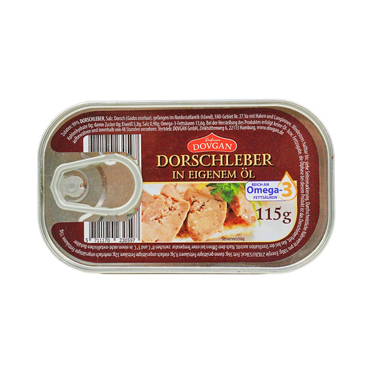 Dovgan Cod Liver In Oil 4.06oz tin