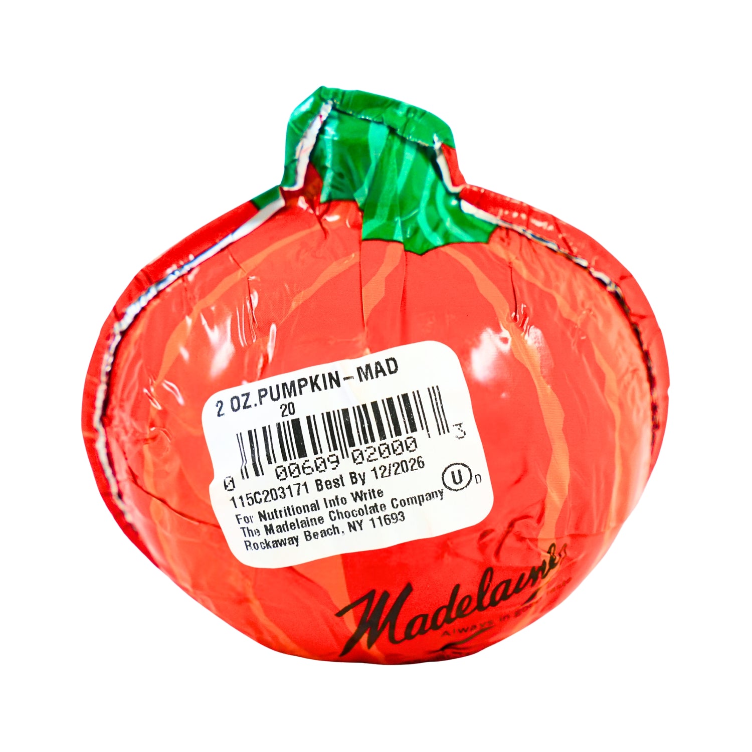 Madelaine Milk Chocolate Pumpkin 2oz