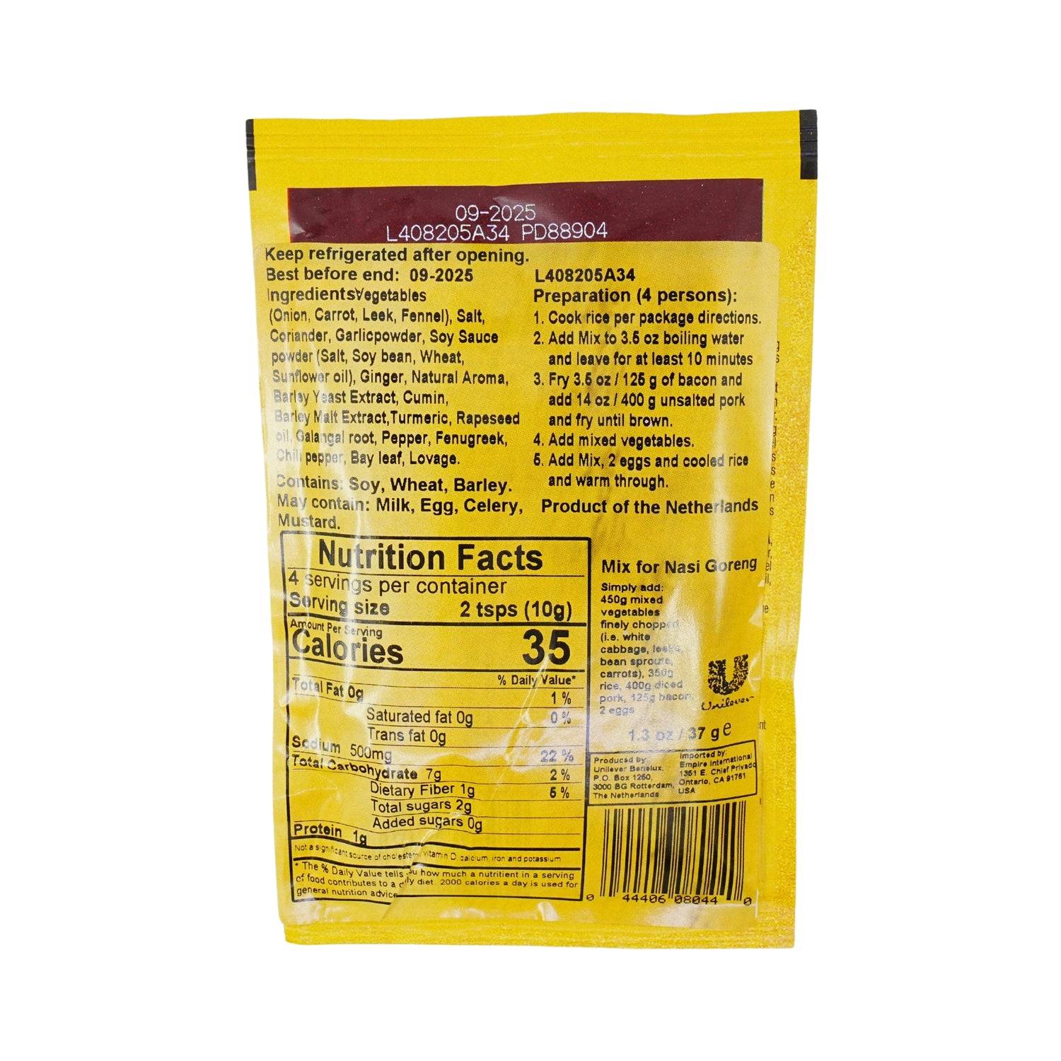 Conimex Nasi Goreng Spices 1.37 oz Bag