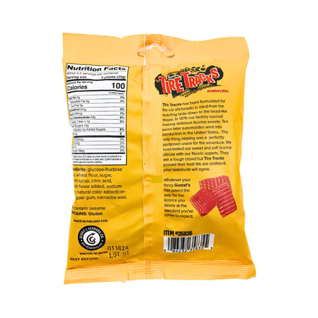 Gustafs Tire Tracks Strawberry Licorice 5oz