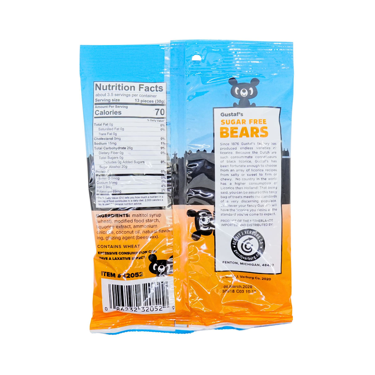 Gustaf's Sugar Free Bears 4 oz bag