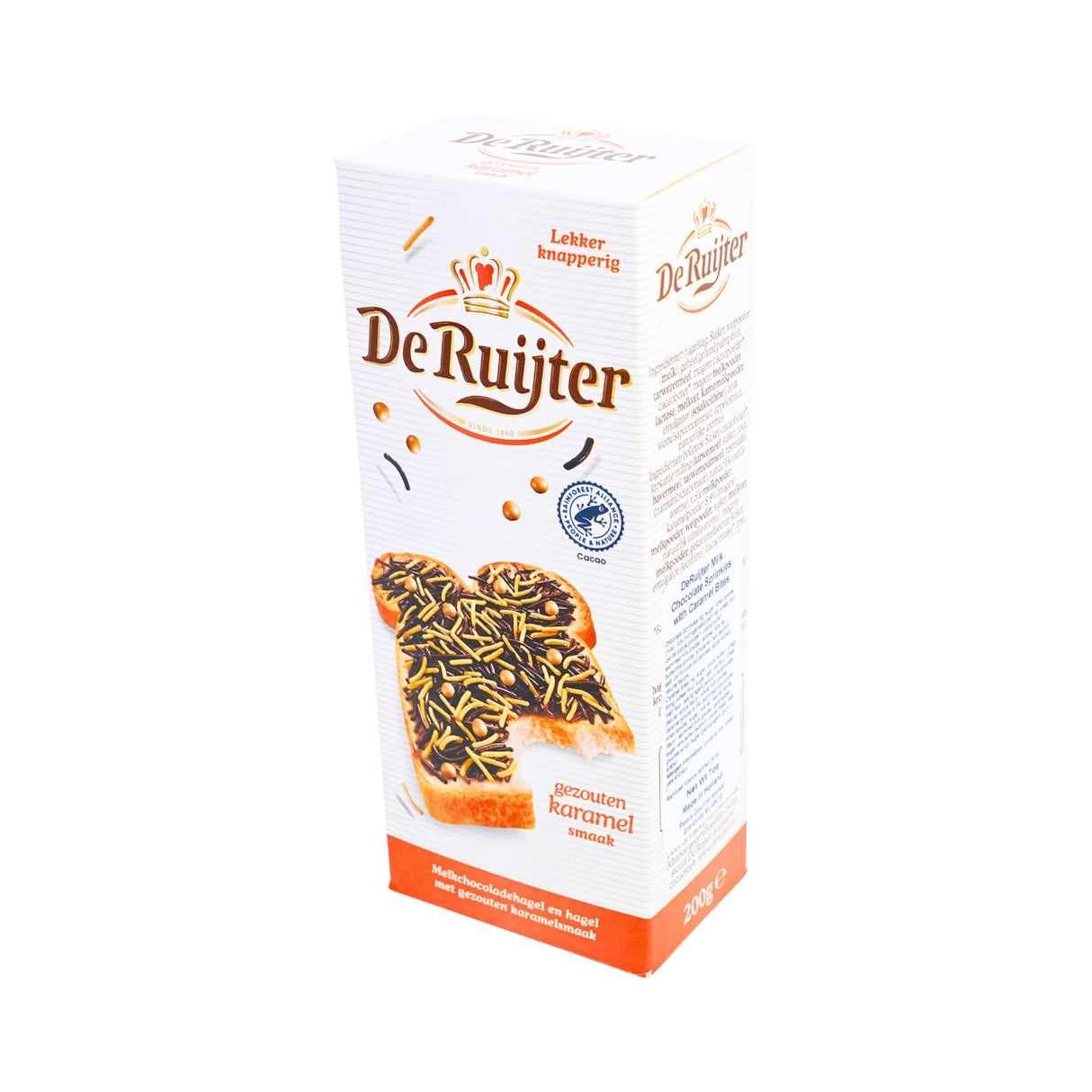 De Ruijter Salted Caramel Chocolate Sprinkles Hagelslag 7 Ounce Box