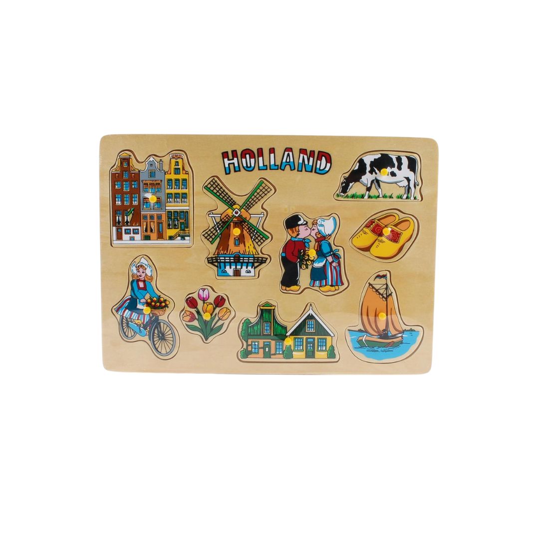 Wooden Kids Puzzle Retro Holland