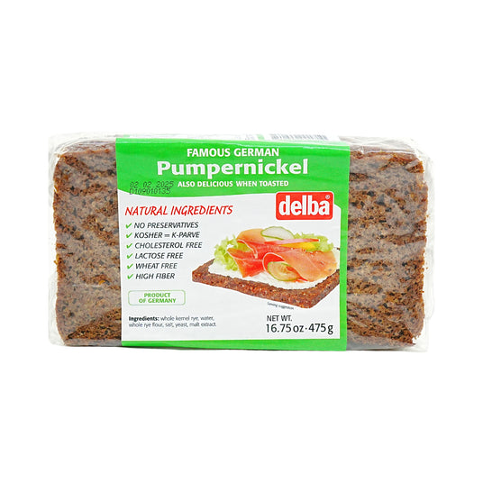 Delba Pumpernickel Bread 16oz