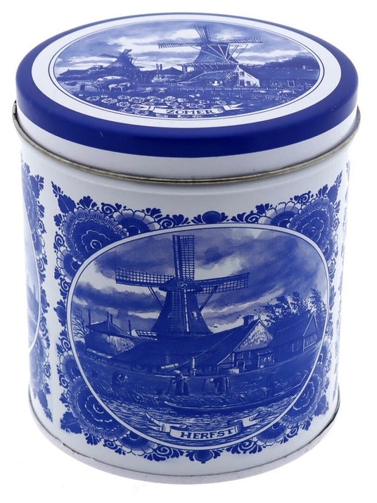Stroopwafel Tin 4 Seasons Delft w/stroopwafels