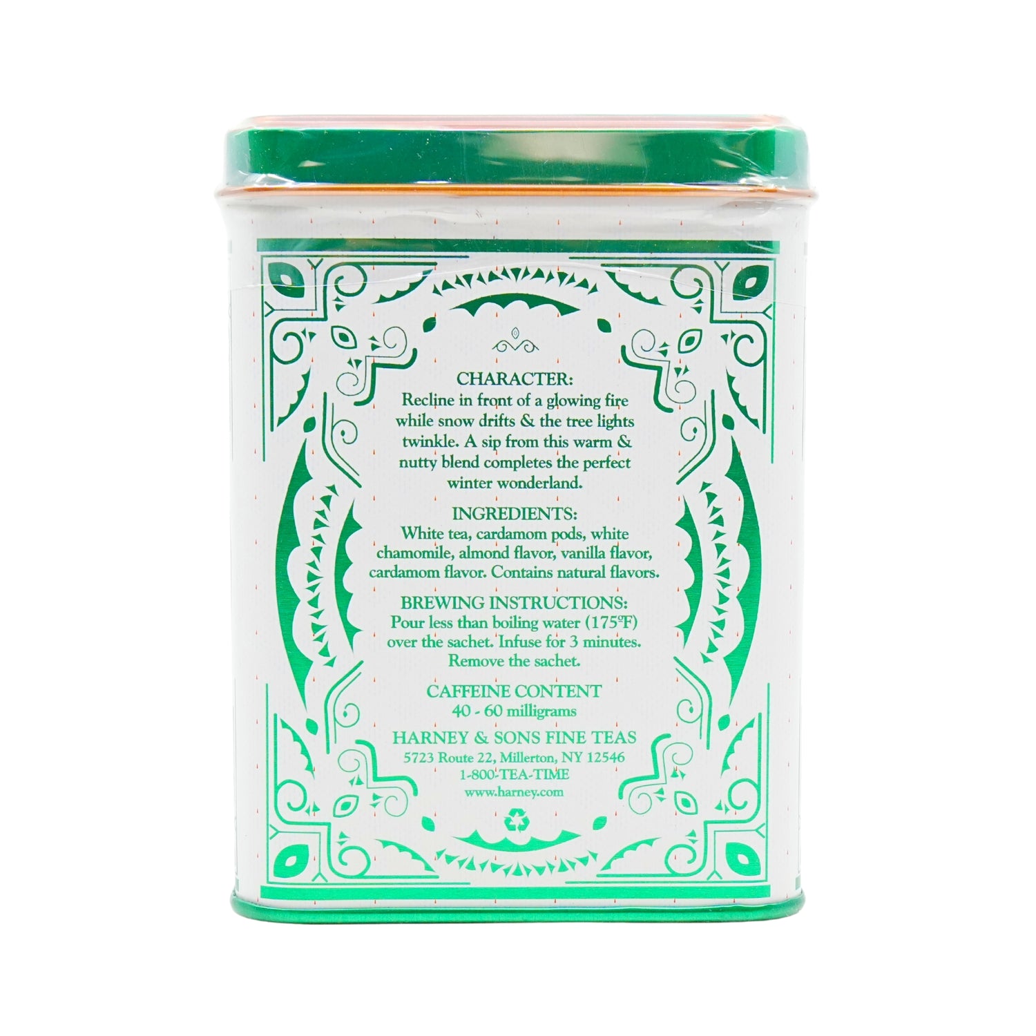Harney & Son Holiday White Christmas Tea 20 Ct Tea Tin