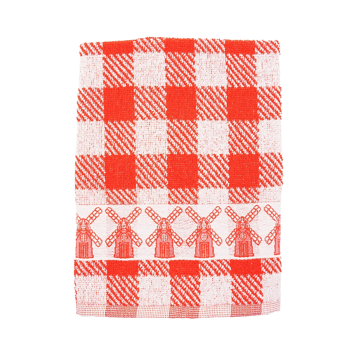 Twentse Red with Windmills HAND Towel 20 x 20 inch