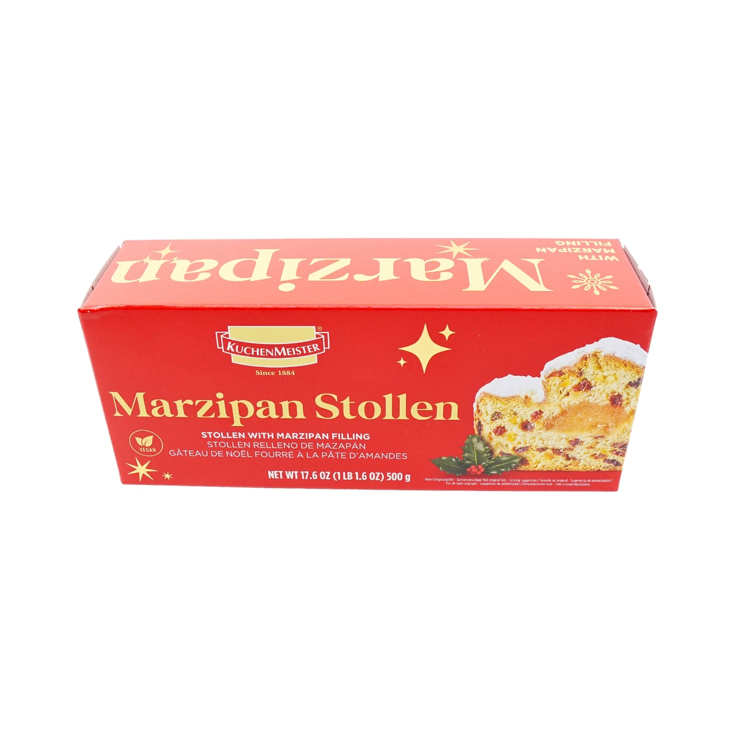 Kuchenmeister Luxury Marzipan Stollen 17.6 oz boxed