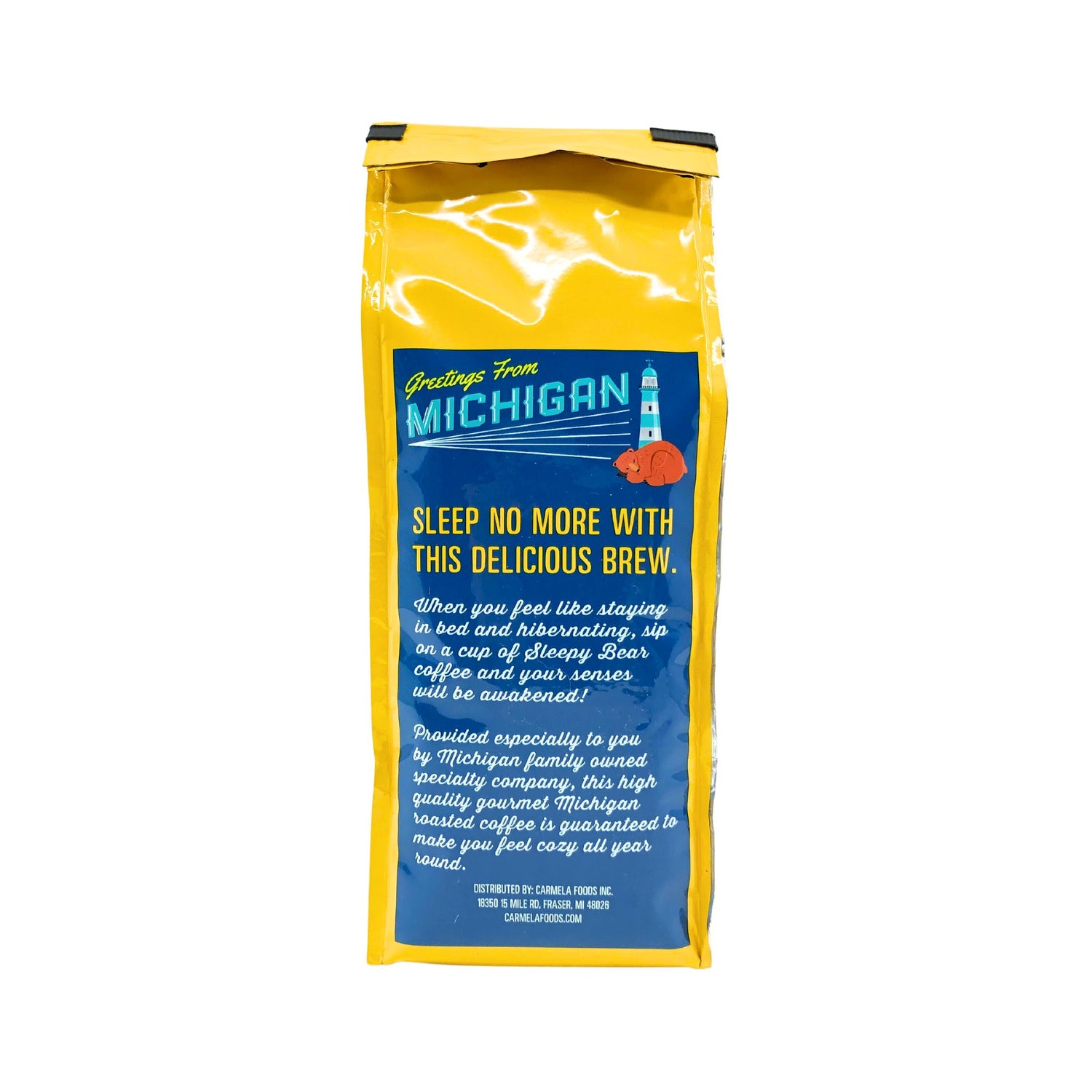 Sleepy Bear Michigan Blueberry Coffee Ground 16oz