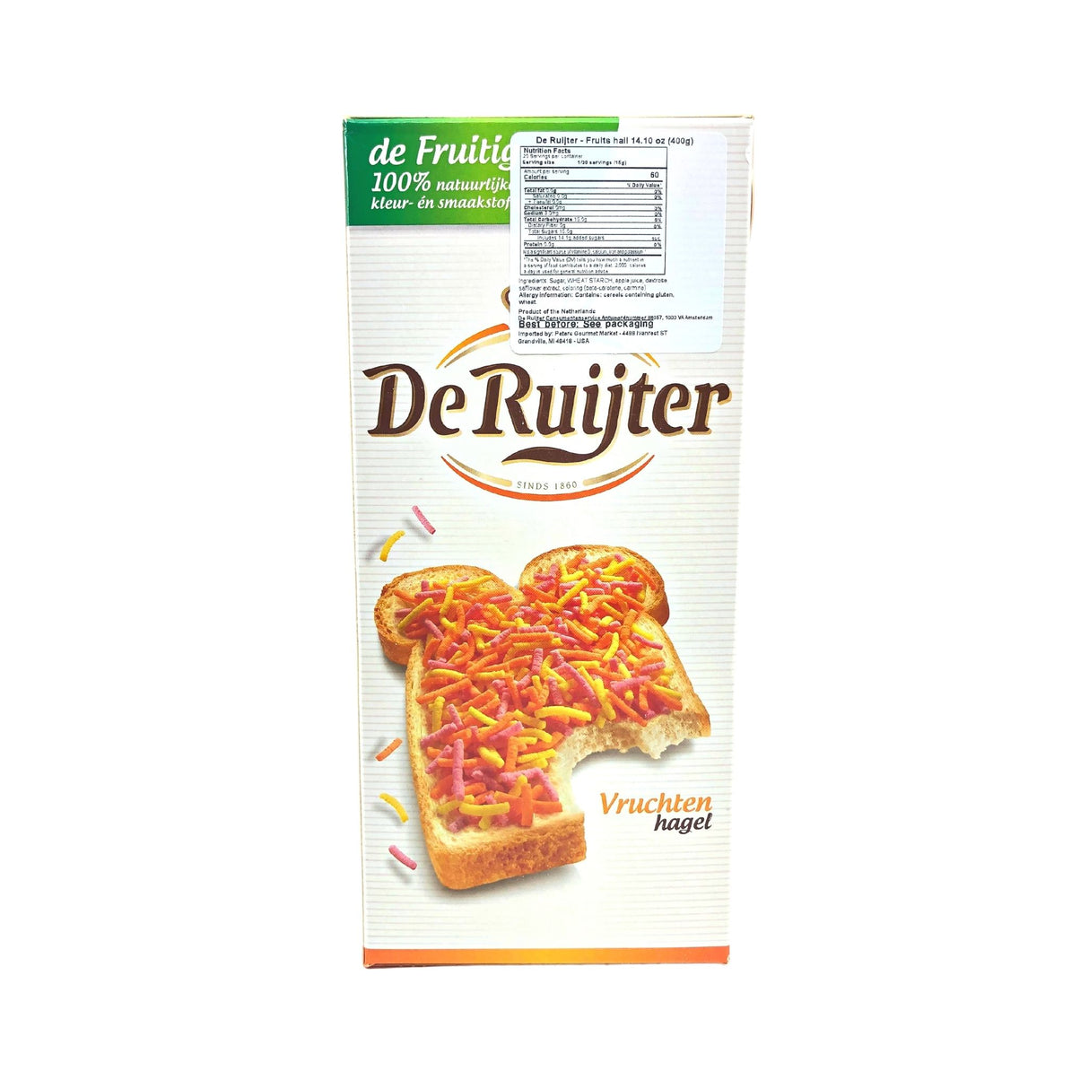 De Ruijter Fruit Flavored Hail 14 Oz