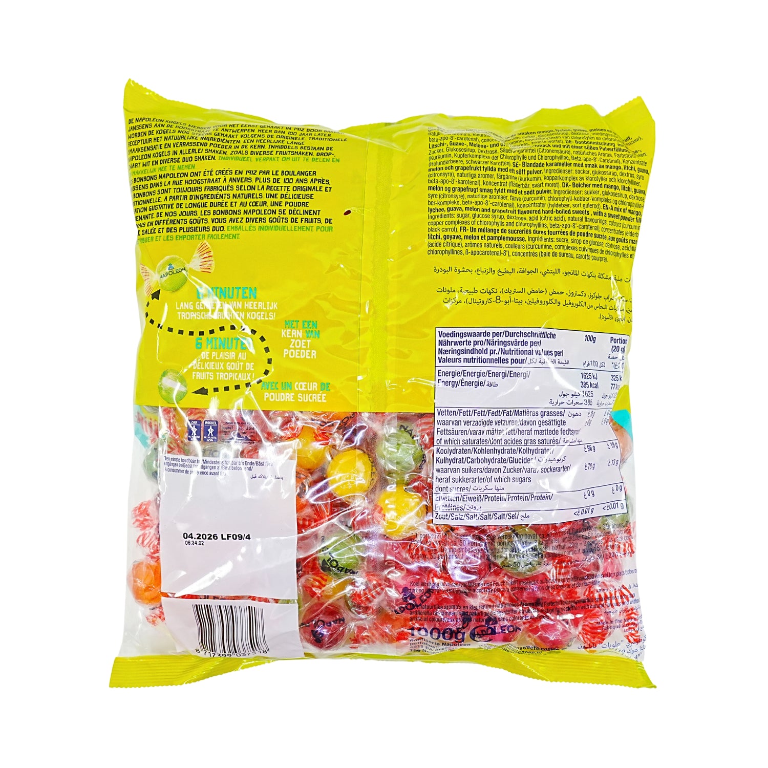 Napoleon Tropical Sweets Candy Balls 2.2 lb  DC
