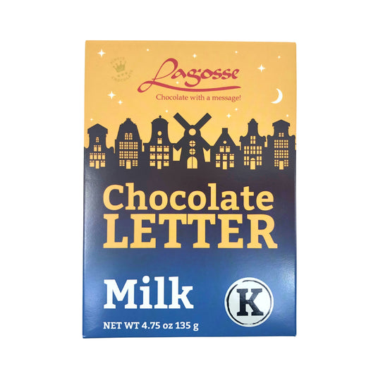 Lagosse Large Milk K Chocolate Letter 4.7oz