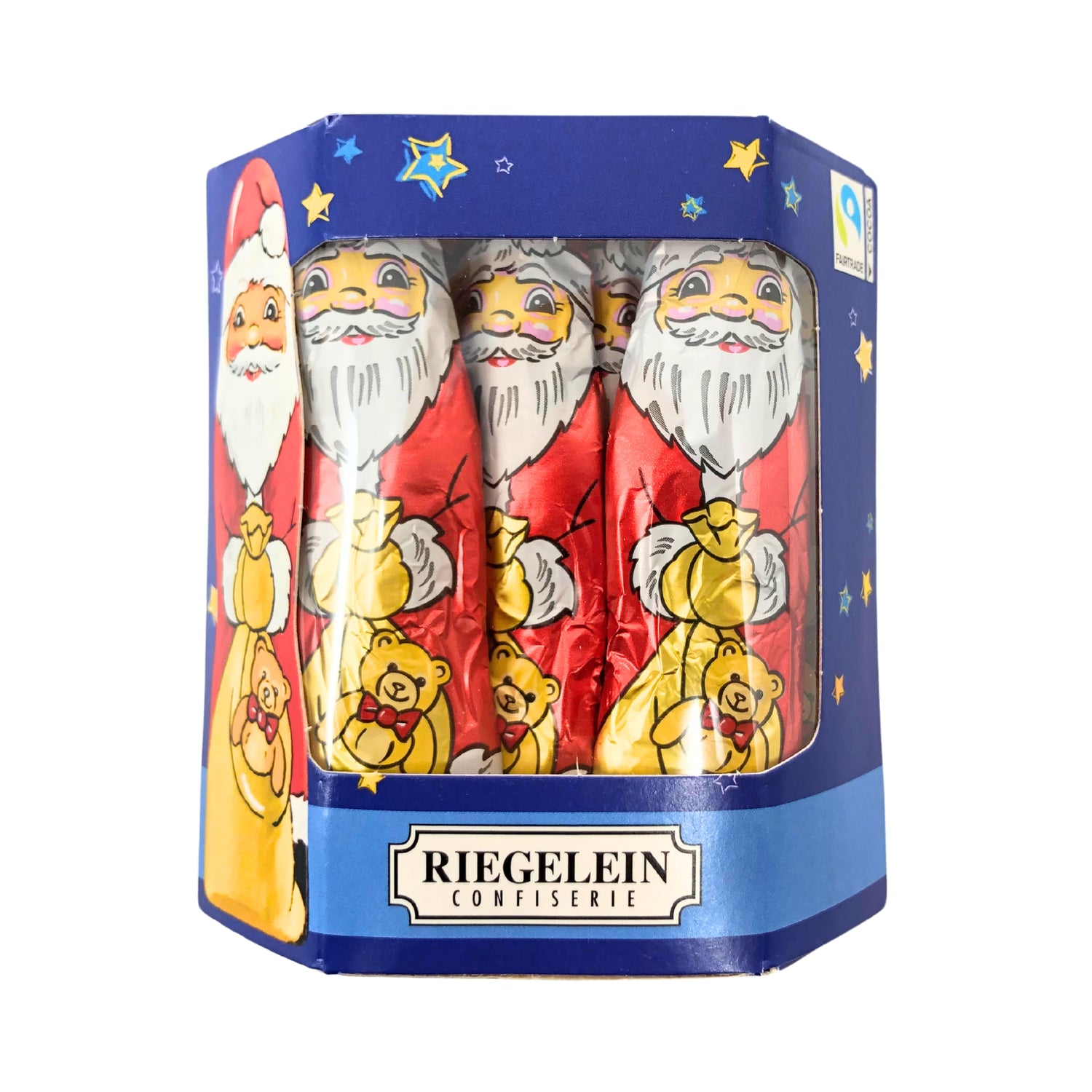 Riegelein Foiled SANTA 4.4 oz Boxed (10 santas)