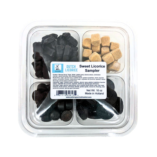 Dutch Hutch SWEET Licorice Sampler 4 kinds 16 oz By Venco