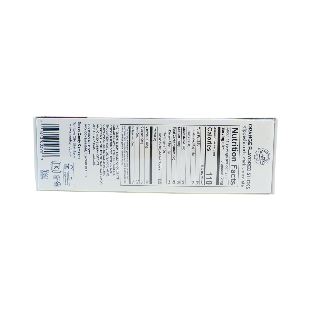 Sweets Dark Chocolate Orange Sticks 10.5 oz