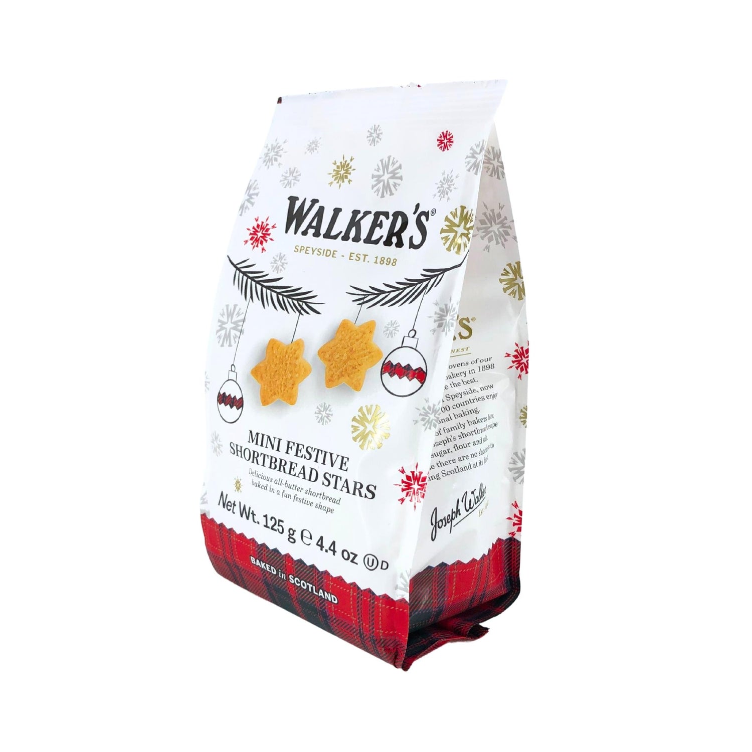 Walkers Mini Festive Shortbread Stars 4.4 Oz